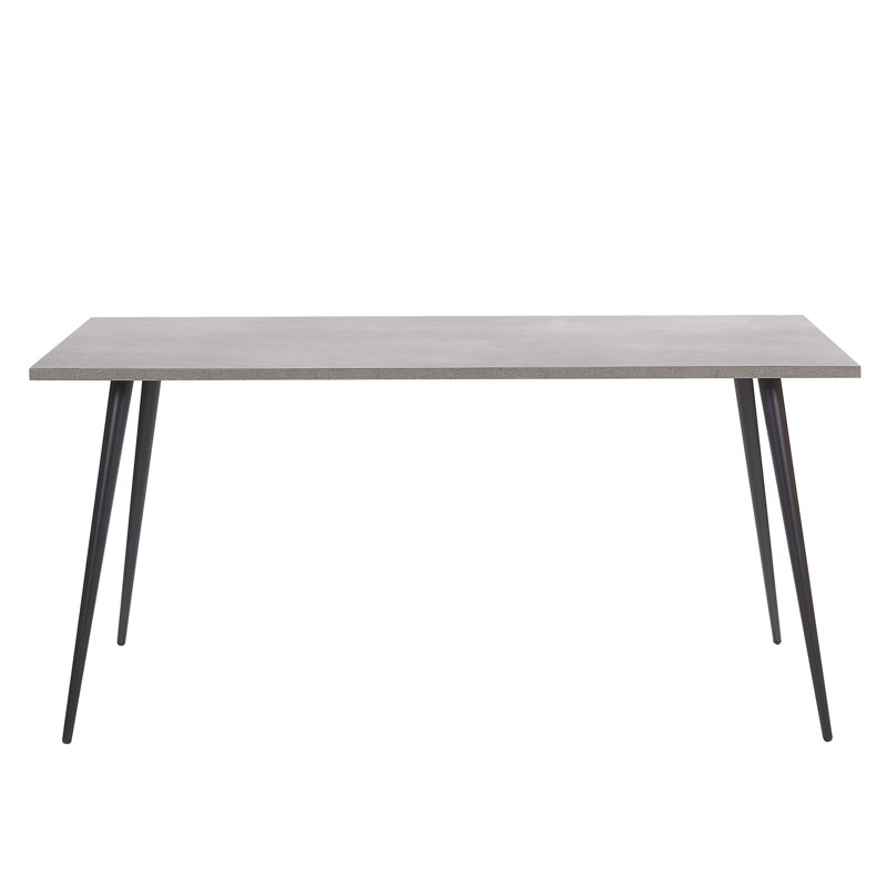 Cary Metal Base Dining Table, Grey, H76 x L160 x W80cm