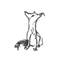 Leaning Fox II Print by Fern Cassidy-26765414-26765419