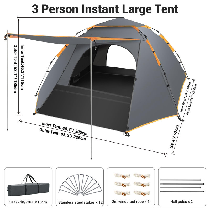 3 Person Tent