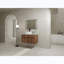 Meuble-lavabo mural de 32 pouces avec lavabo en céramique artistique et plateau plat-1162932721
