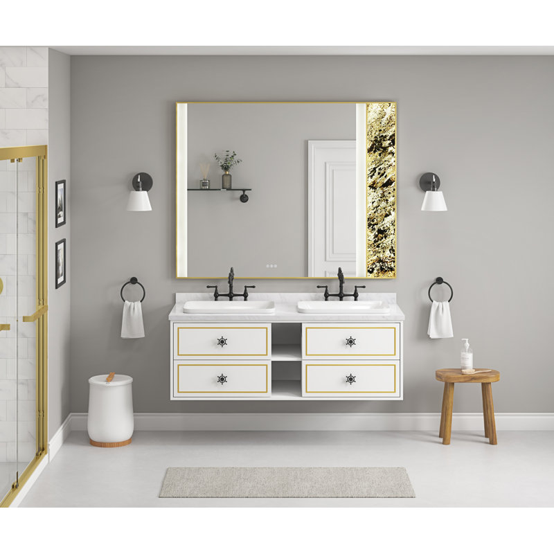 60 po L 48 po x H 48 po Miroir de salle de bain