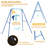 Gymax Iron Swing Set Swing(s)