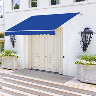 Buildingsup 78.75'' W x 49.25'' D Polyester Cover Retractable Patio Awning
