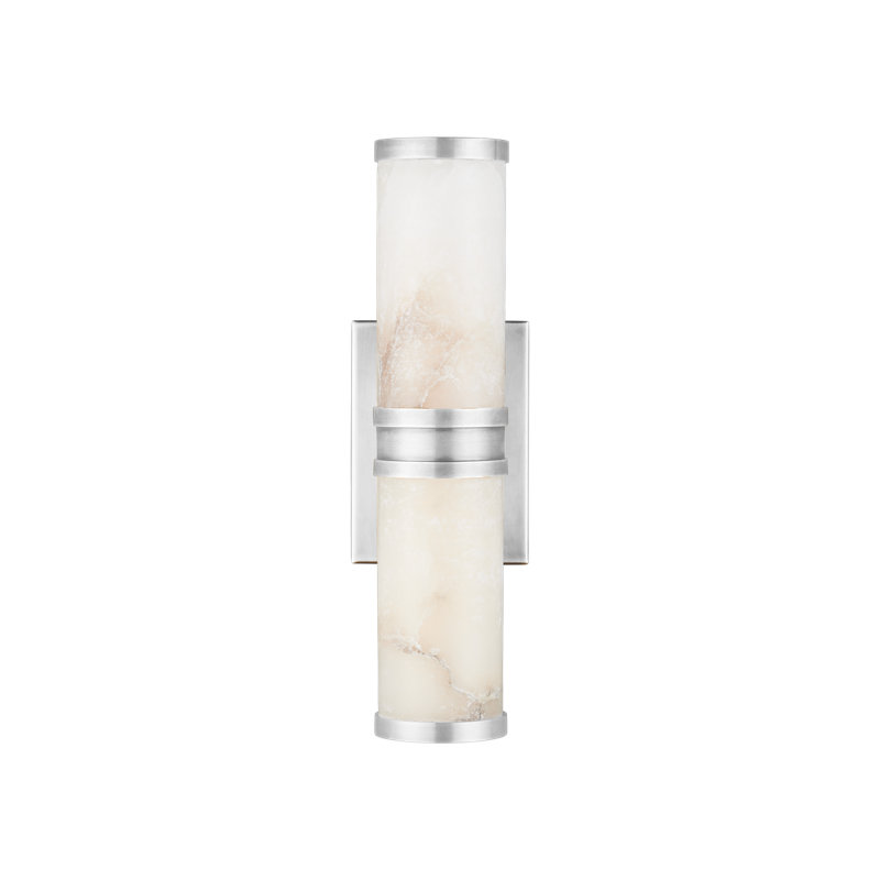 Petite applique murale Brenham, Naturel / nickel, H 4,5 po x l 14,5 po x P 5 po, 6