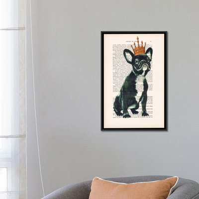 «Vintage Paper Series: Royal Bulldog», impression sur toile