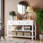 Spark Wooden Console Table with 3 Drawers & 2 Open Shelves-1343948115