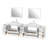  108" Double Bathroom Vanity Set with Mirror-27042752