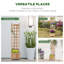 Lit de jardin surélevé en bois avec treillis Outsunny