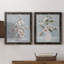 Magnolia Romance - Ensemble de 2 peintures sur toile encadrées-1128462298-1128462290