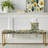 Floral Upholstered Gold Bench-130008539
