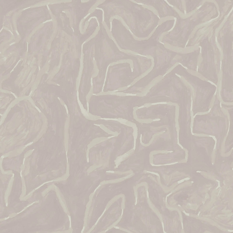 Lignes peintes - Papier peint, Rose, Papier de qualité supérieure, Non-Pasted