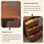 Bureau moderne en bois massif brun minimaliste, bureau à domicile extensible avec armoire latérale-1624994922