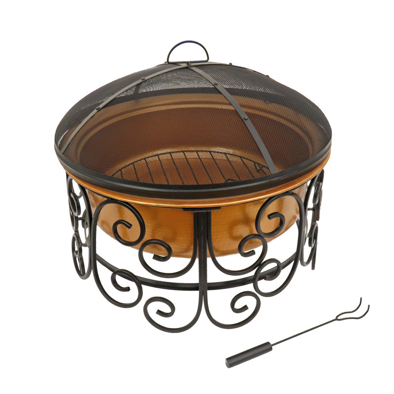 Elleisha Round Iron Smokeless Fire Pit