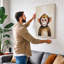 Chimpanzee Gaze Modern - Wrapped Canvas-835503571-835503580