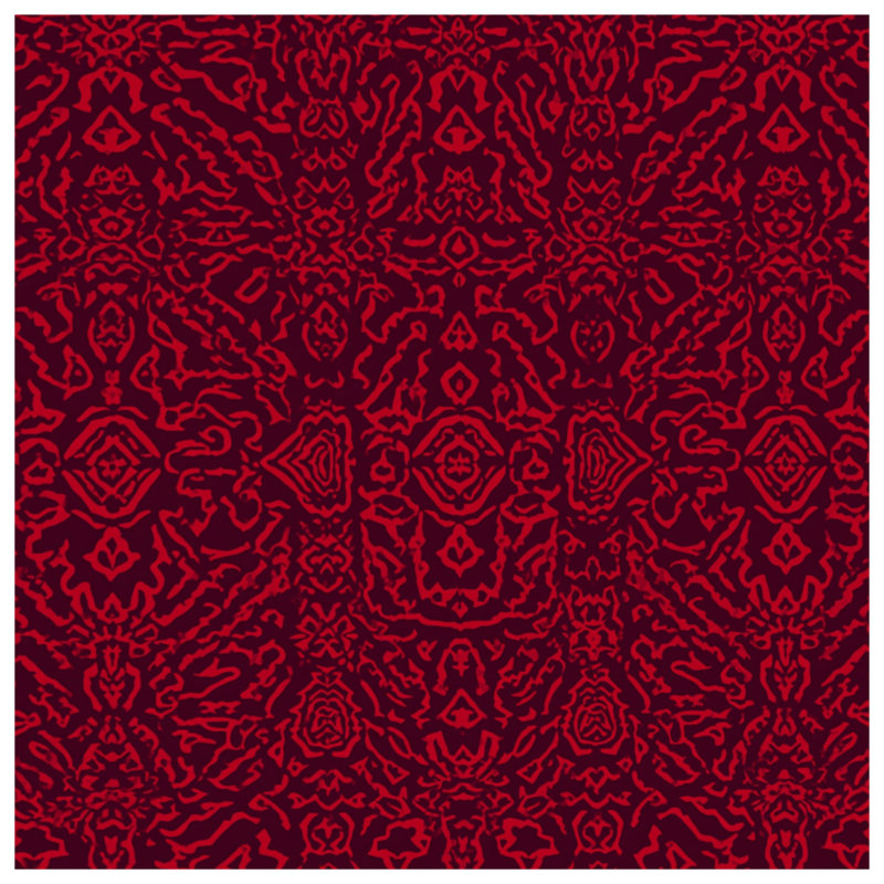 Couvertures damassées rouges, L 60 po x H 80 po
