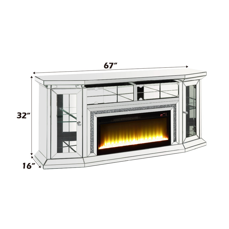 Miranda Tv Stand W/Fireplace & Led