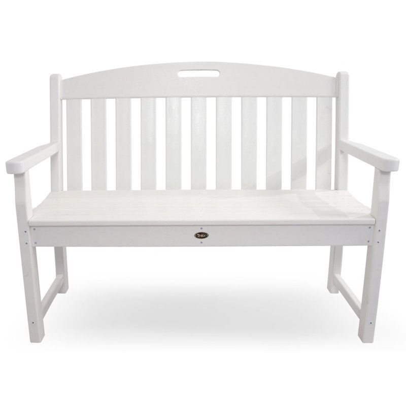 Banc club POLYWOOD, H 36 po x l 48 po x P 24,5 po, Blanc classique