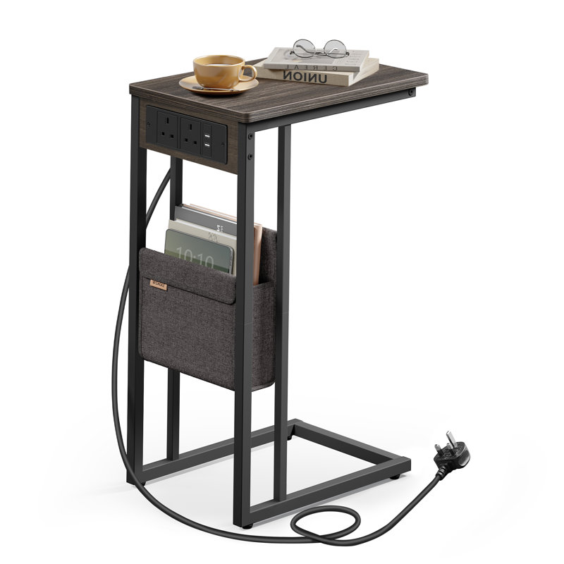 End Table, Brown, Black