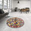 Tapis brun/beige/bleu contemporain-1904552465