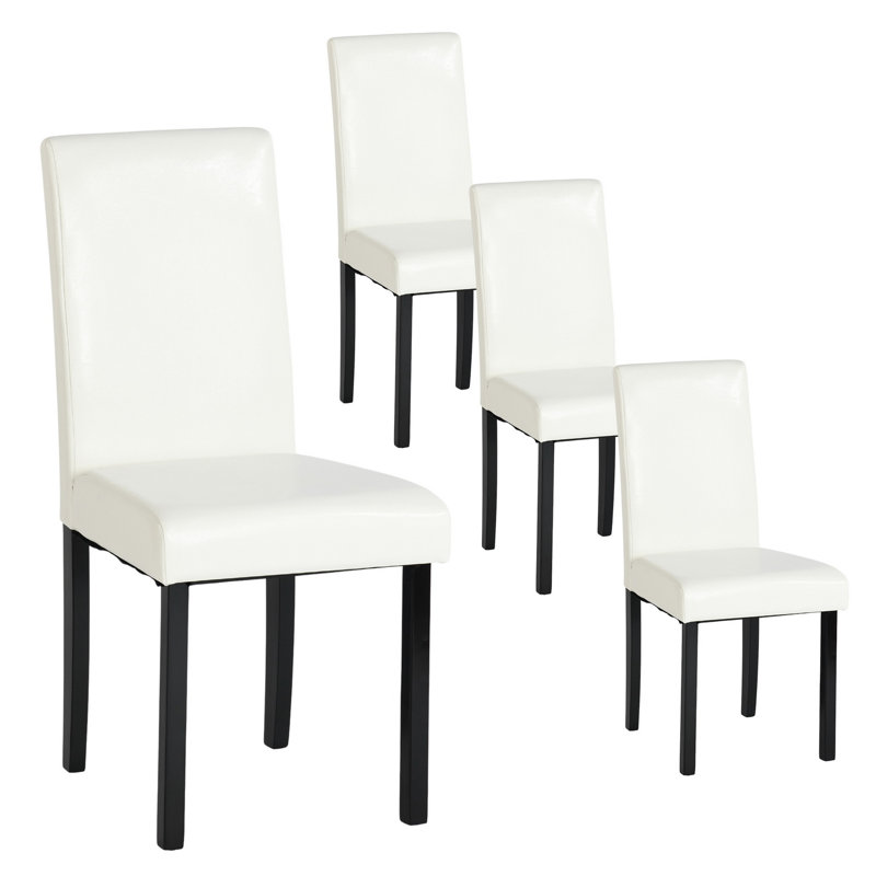 Nakaylee 47cm H Upholstered Parsons Chair, White