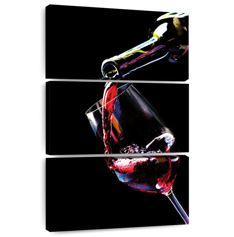 Yarlin Red Wine Stream, 57" H x 36" W