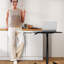 Petit bureau pour travailler debout avec roulettes verrouillables, bureau mobile à hauteur réglable, bureau pour ordinateur portable, petite table pour ordinateur-253784610