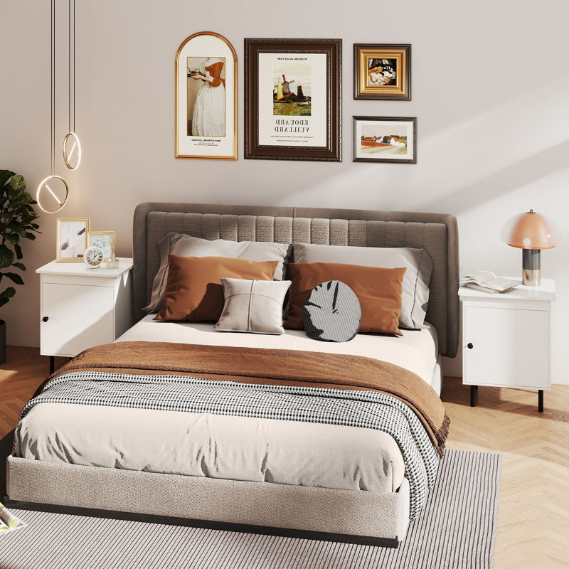 51cm W Metal Bedside Table