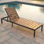 Lit de jour ergonomique inclinable pour le patio avec dossier réglable à 6 positions - Chaise longue d'extérieur pour la plage ou la cour-428859715