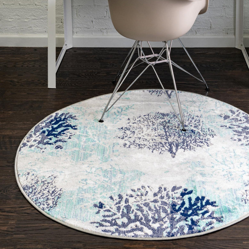 Sutter Polypropylene Plastic Rug, Round 7'