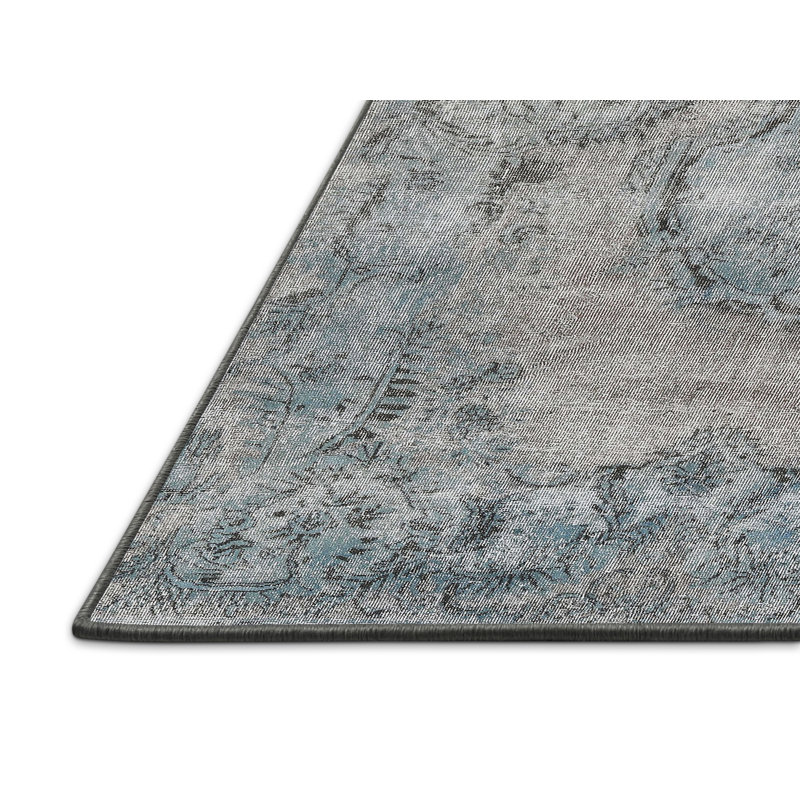 Tapis traditionnel gris / fumée Iyed, Rectangle 2 pi x 5 pi