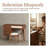 Medium Walnut Makeup Vanity With Charging Plug&usb Port And Drawer