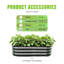  4x2x1ft Galvanized Raised Garden Bed, Planter Boxes Outdoor Metal Garden Beds For Planting Vegetables Flowers Herbs Dark Gray