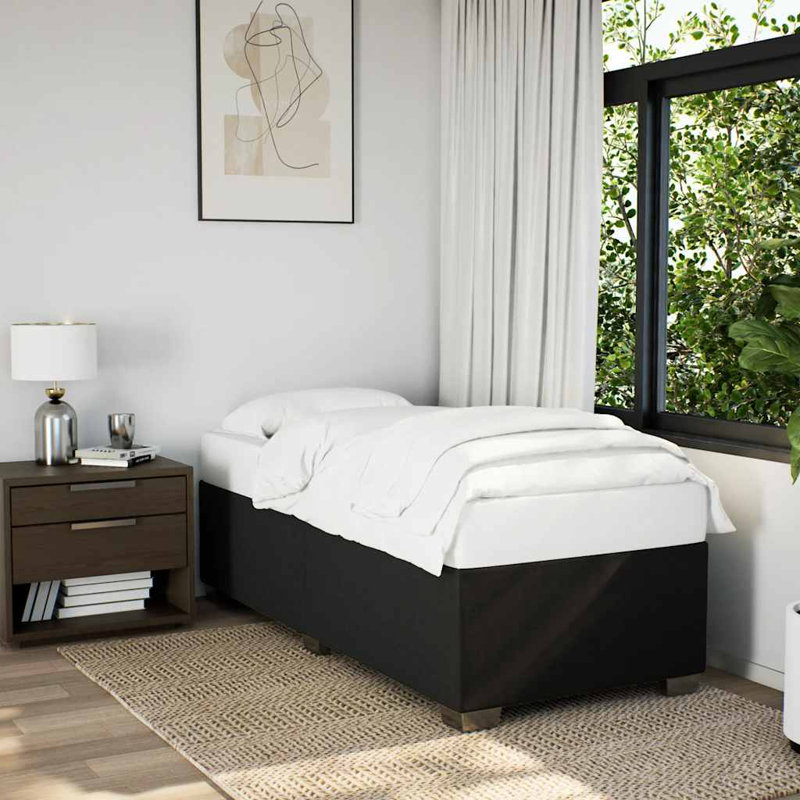 Bemnet Upholstered Bed, Black, Single