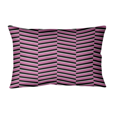 Coussin lombaire à rayures fracturées