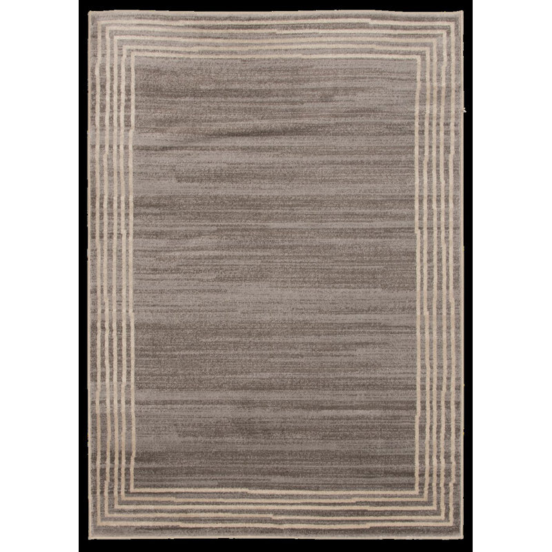 Tapis d'intérieur gris et beige Dylan, 26 po x 16 pi