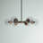 Breit 6 - Light Steel Dimmable Sputnik Sphere Chandelier-400891838