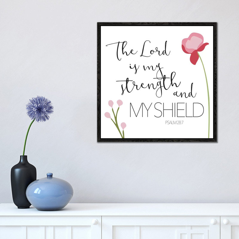 The Lord by Mlli Villa - Print on Canvas, Black Framed, 45.72cm H x 45.72cm W x 3.81cm D