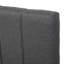Lit plateforme tapissier avec lit gigogne simple et 3 tiroirs, tissu en lin-698648370