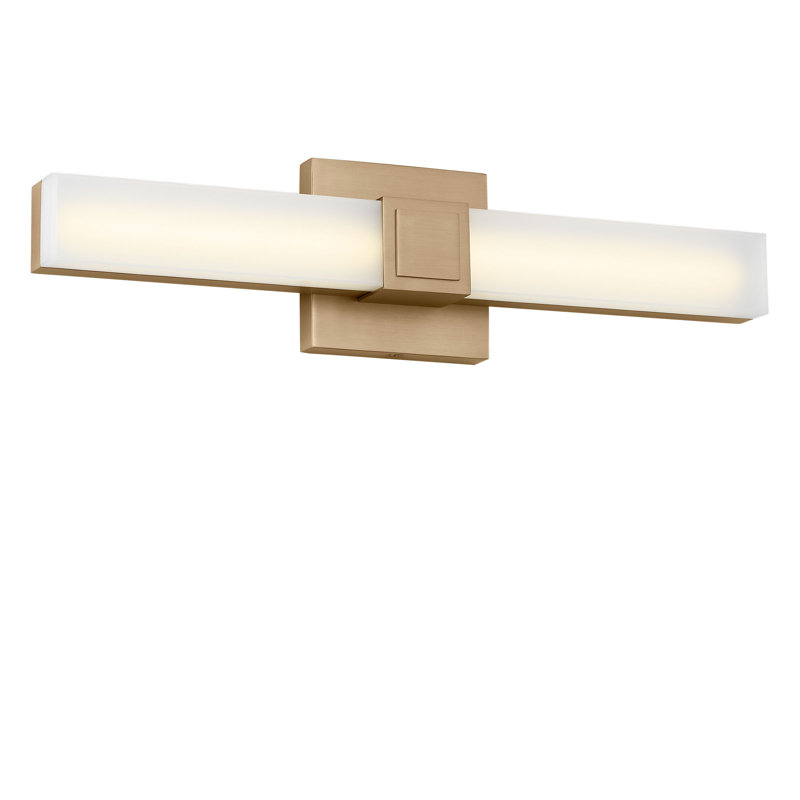 Coiffeuse Fentress, H 4,5 po x l 18 po x P 2,5 po, Laiton satiné