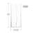 32 In. Wide Bi - Fold Pivot Glass Shower Door With Hardware, Easy Installation Instructions, And Pollution Coating 72 High Swing 6Mm Tempered Glass, Heavy Duty Handle, Noise Switching-126759295