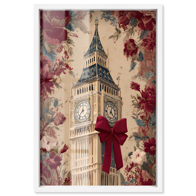 Big Ben Bow et Floral Glam Art Shadowbox par Art Remedy