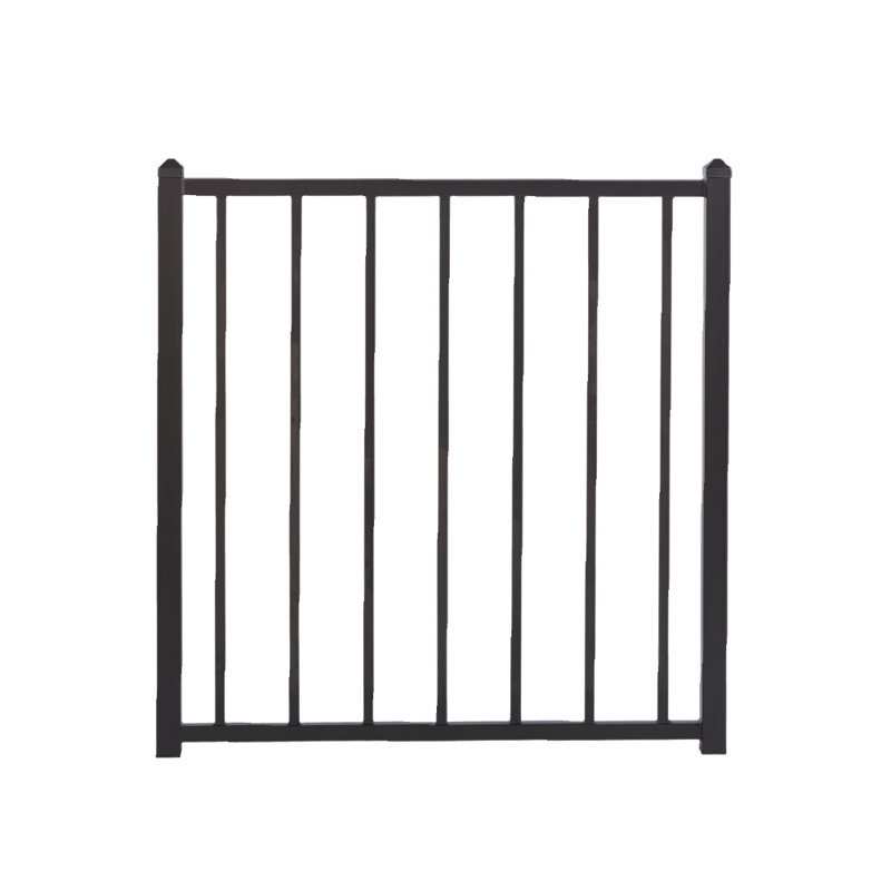 Barrière en acier Fe26, Noir, H 35 po x l 42 po