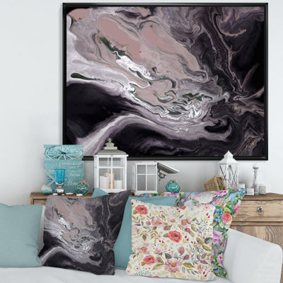 «Dark Marble Universe», impression d'art sur toile moderne