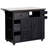 4-Piece Outdoor Rolling Kitchen Island with Sink w/Faucet, Solid Wood Grill Table with Storage Cabinets, Drawers, Stainless Table Top and Movable Shelves for Garden-129412982