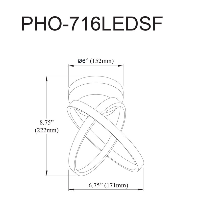 Plafonnier semi-encastré en silicone Faheemah, Noir mat
