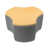 Gris foncé / beige
