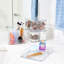 iDesign Makeup Organizer Set for Countertops and Drawers – Luci Collection – Set of 3- Clear