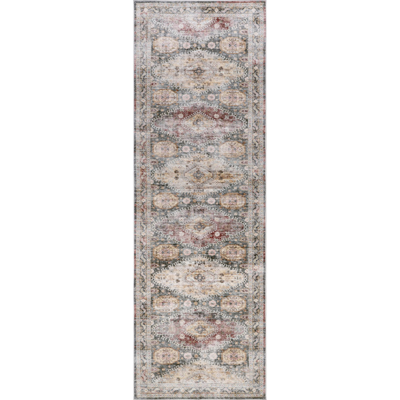 Tapis Darcy-Rose avec SplashGuard, Tapis de couloir 2 pi 6 po x 8 pi