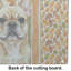 Planche à découper en verre Fawn French Bulldog