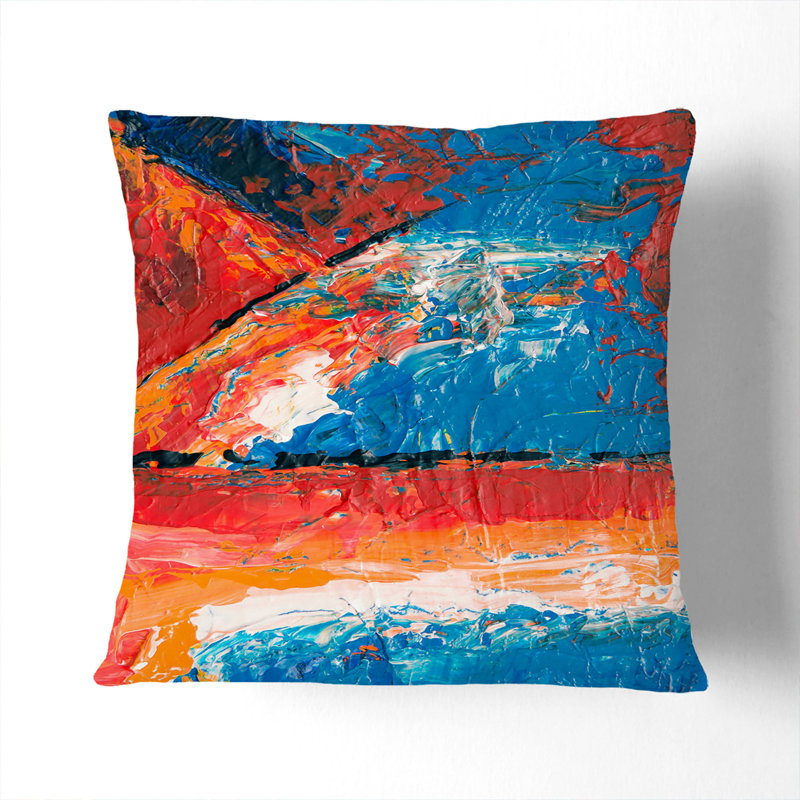 Abstract Square Throw Cushion, 40 x 40 cm